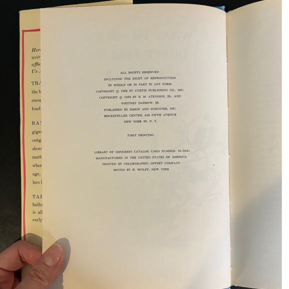 VTG 1958 First Ed. What Dr. Spock Didn't Tell Us by B.M. Atkinson, HC/DJ - Picture 3 of 6